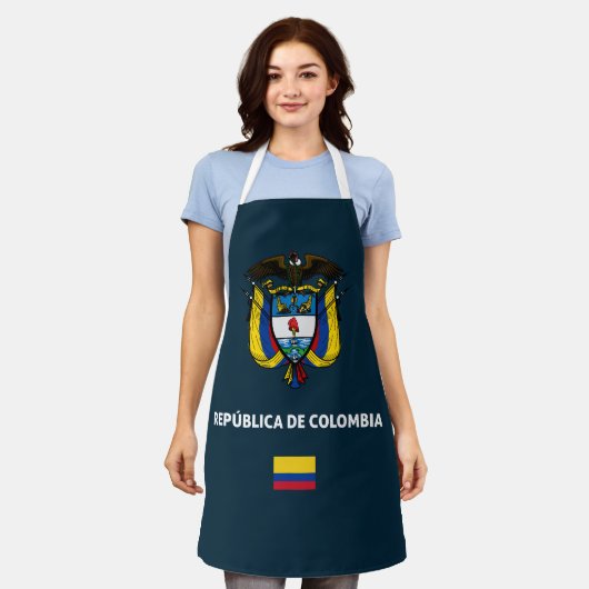 Colombia paspoort telefoonhoesje schort (Gedragen)