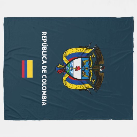 Colombia passport phone case fleece deken (Voorkant (Horizontaal))