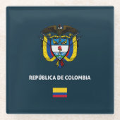 Colombia passport phone case glazen onderzetter (Voorkant)