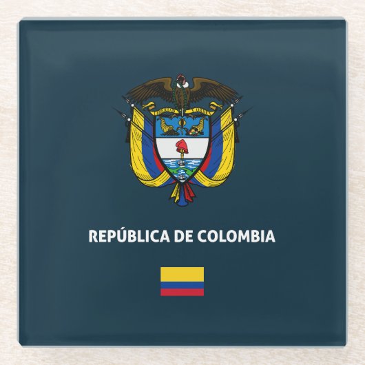 Colombia passport phone case glazen onderzetter (Voorkant)