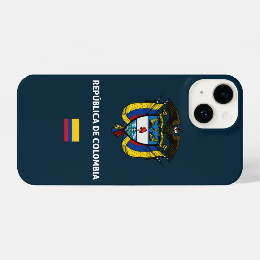 Colombia passport phone case iPhone hoesje (Achterkant horizontaal)