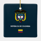 Colombia passport phone case keramisch ornament (Achterkant)