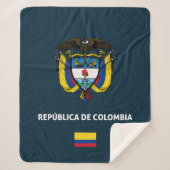 Colombia passport phone case sherpa deken (Voorkant)
