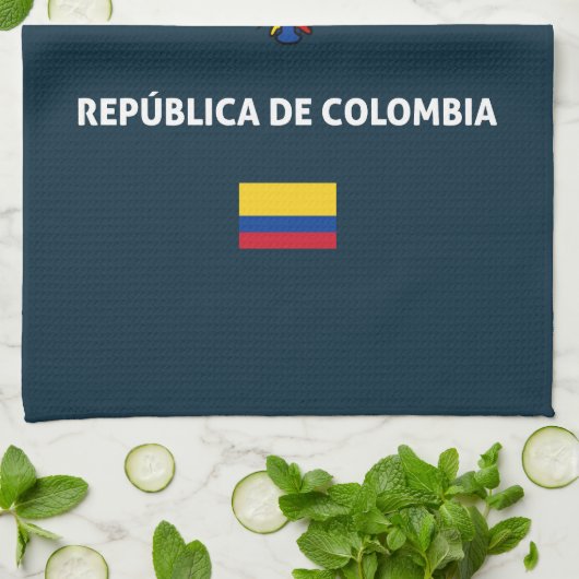 Colombia passport phone case theedoek (Gevouwen)