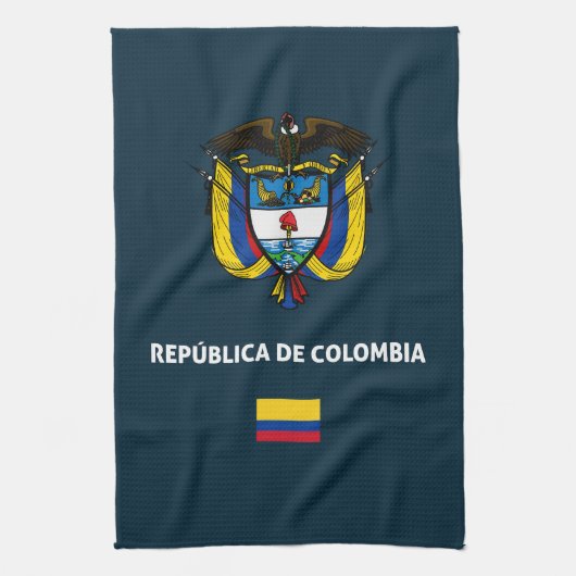Colombia passport phone case theedoek (Verticaal)