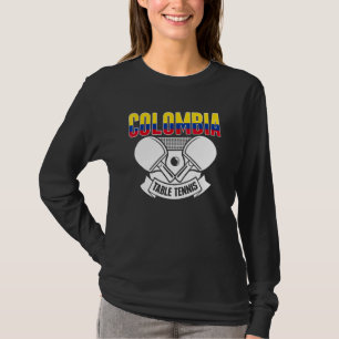 Colombia Ping Pong Colombia Tafeltennis Ondersteu T-shirt