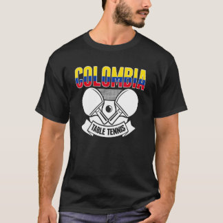 Colombia Ping Pong  Colombia Tafeltennis Ondersteu T-shirt