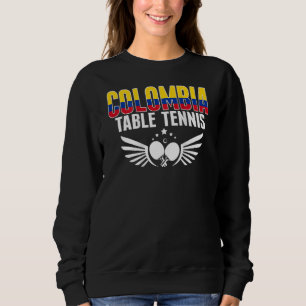 Colombia Ping Pong Colombia Tafeltennis Ondersteun Trui