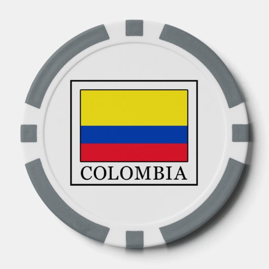 Colombia Pokerchips (Voorkant)