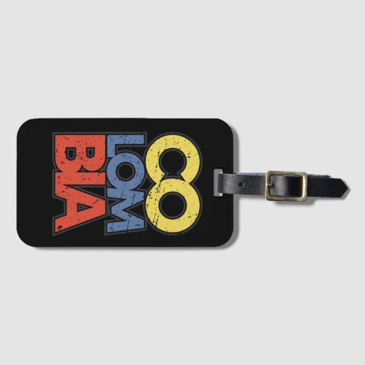 Colombia Poster Bagagelabel (Voorkant (horizontaal))