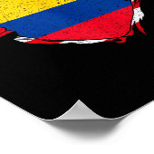 Colombia Pride Vlag Colombiaanse Nationale Expats Poster (Hoek)