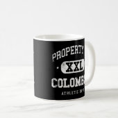 Colombia Property Xxl Sport College Athletic Funny Koffiemok (Voorkant rechts)