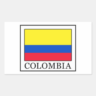 Colombia Rechthoekige Sticker