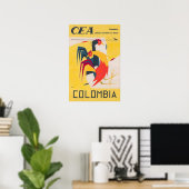 Colombia Reisposter Colombiaanse Kunstprint Poster (Thuiskantoor)