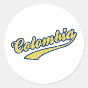 Colombia Ronde Sticker