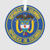 Colombia Round Emblem Ornament (achterkant)