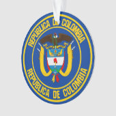 Colombia Round Emblem Ornament (voorkant)