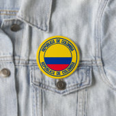 Colombia Round Emblem Ronde Button 7,6 Cm (In situ)