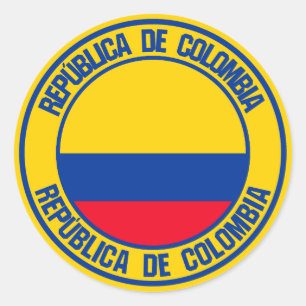 Colombia Round Emblem Ronde Sticker