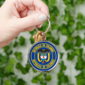 Colombia Round Emblem Sleutelhanger (Hand)