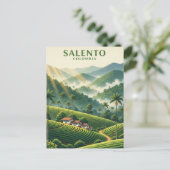 Colombia Salento Briefkaart (Staand voorkant)