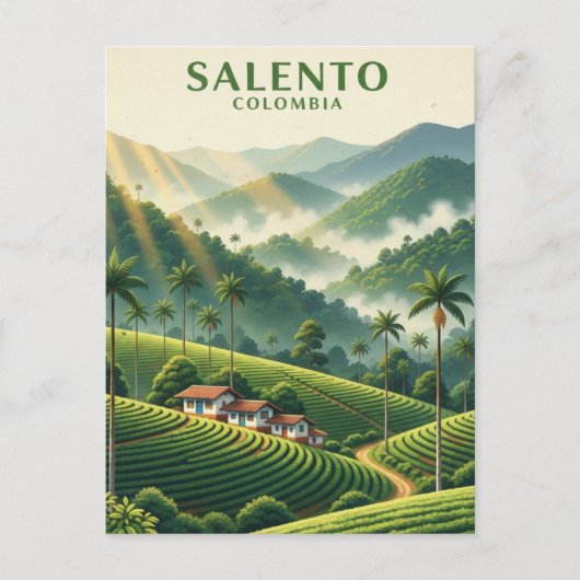 Colombia Salento Briefkaart (Voorkant)
