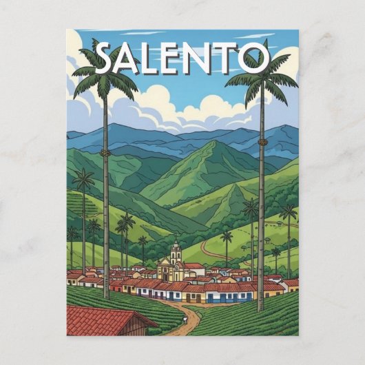 Colombia Salento Briefkaart (Voorkant)