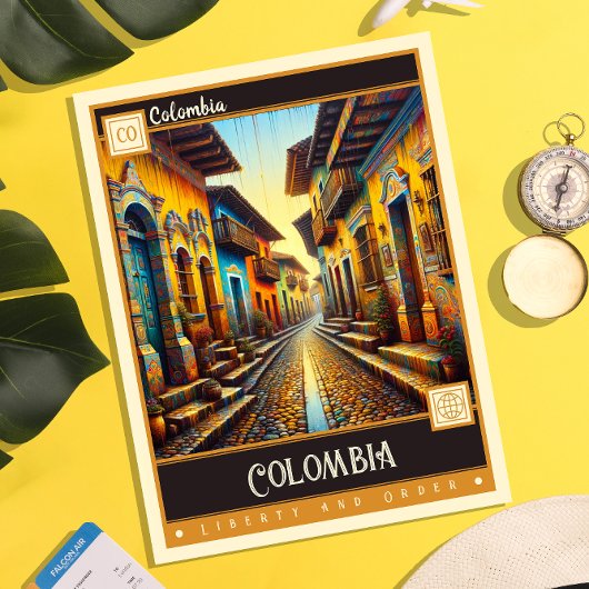 Colombia |  schilderij briefkaart