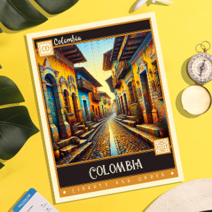 Colombia schilderij briefkaart