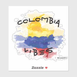 COLOMBIA sfeer Auto sticker Colombia croquis
