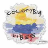 COLOMBIA sfeer Auto sticker Colombia croquis (Voorkant)