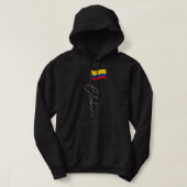 Colombia Signature Flag Pole - Patriottisch Colomb Hoodie (Design voorkant)