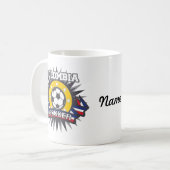 Colombia Soccer Burst Koffiemok (Voorkant links)