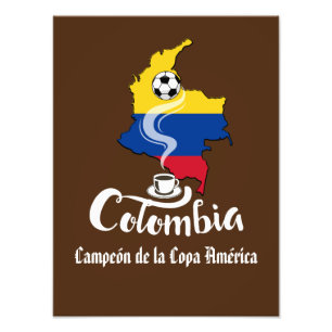 Colombia Soccer Foto Afdruk