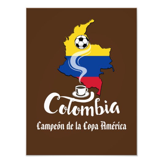 Colombia Soccer Foto Afdruk (Voorkant)