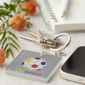 Colombia Soccer Keychain (Voorkant Rechts)