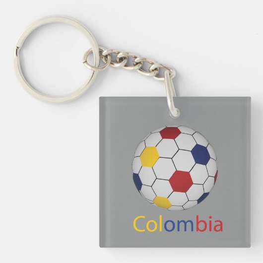 Colombia Soccer Keychain (voorkant)