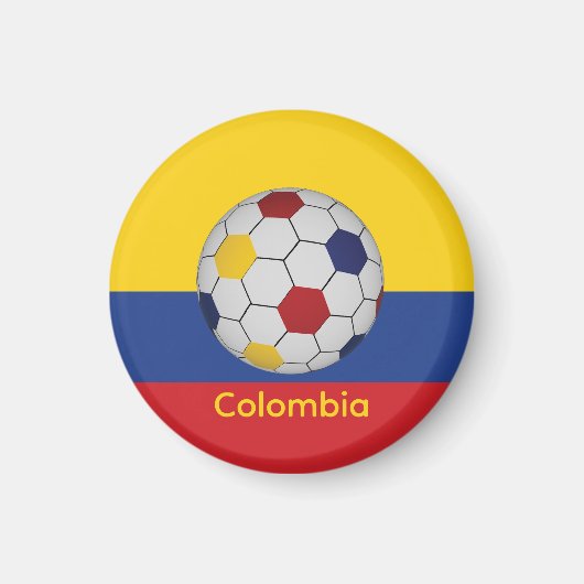 Colombia Soccer Magneet (Voorkant)