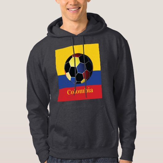 Colombia Soccer Poster Hoodie (Voorkant)