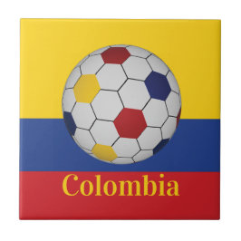 Colombia Soccer Poster Tegeltje