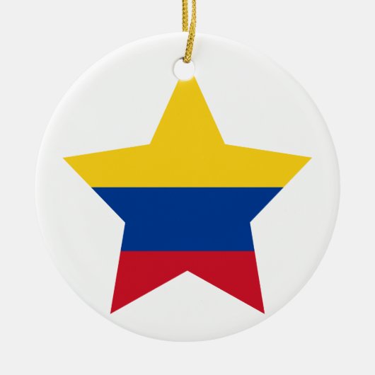 Colombia Star Keramisch Ornament (Voorkant)