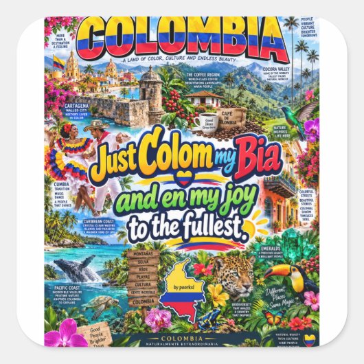 Colombia sticker (Voorkant)
