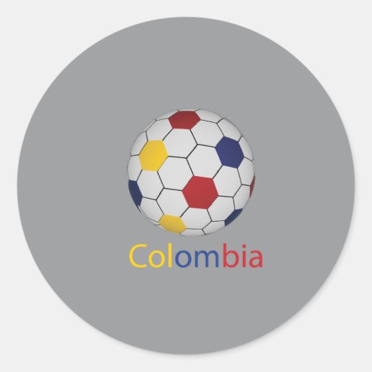 Colombia-Sticker Ronde Sticker (Voorkant)
