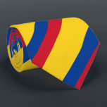 Colombia Stropdas<br><div class="desc">Colombiaanse vlagkleuren: rood,  blauw,  geel goud</div>