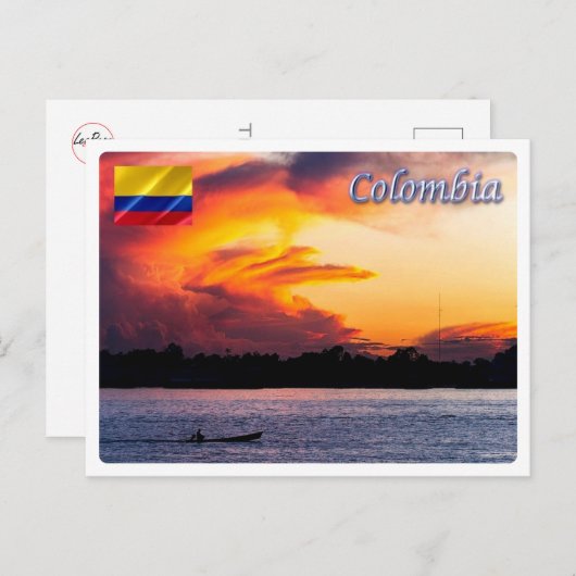 Colombia - Sunset - Briefkaart (Voorkant / Achterkant)