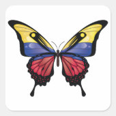 Colombia Swallowtail Vlinder Vlag Sticker (Voorkant)