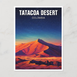 Colombia Tatacoa Desert Night Travel Briefkaart