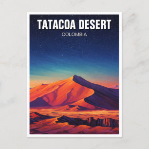 Colombia Tatacoa Desert Night Travel Briefkaart