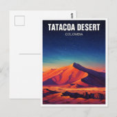 Colombia Tatacoa Desert Night Travel Briefkaart (Voorkant / Achterkant)
