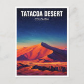 Colombia Tatacoa Desert Night Travel Briefkaart (Voorkant)